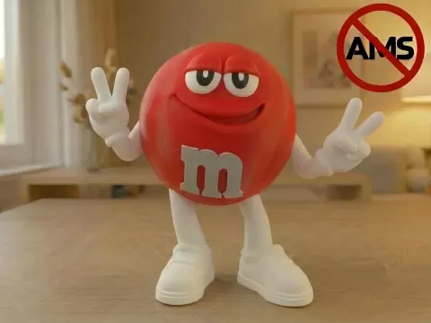 Red M&M – Figurine (AMS + No AMS Versions)