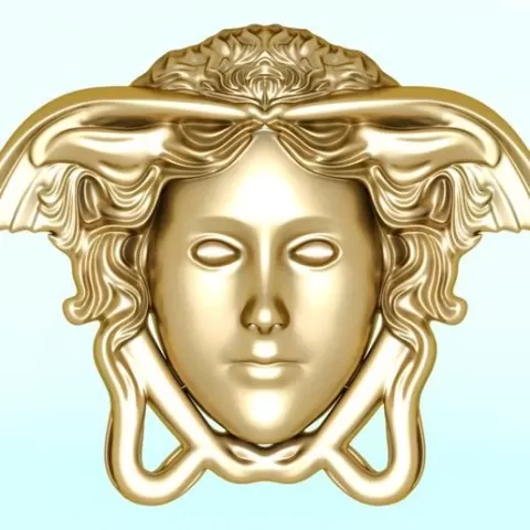 Medusa for pendant - Human head for rings - Medusa for jewelry - N122615