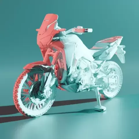 Africa Twin 1100 – Modelo 3D de moto trail para imprimir y exhibir