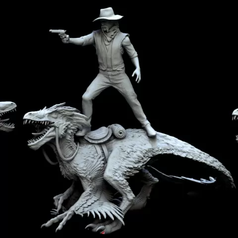 Wild Stallion (Pose 3 of 3/ Rider and no rider) by Mini Monster Mayhem