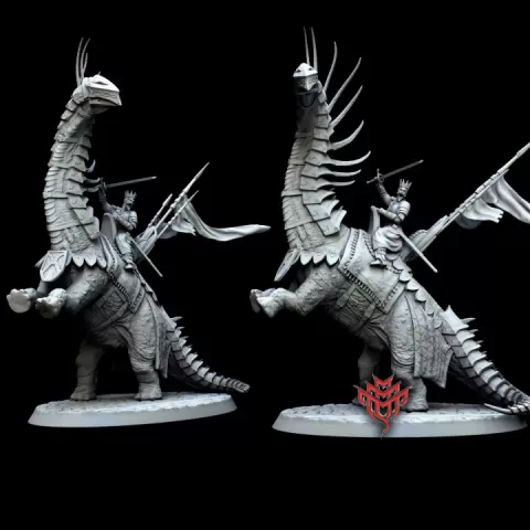 The Kings Chariot (Pose 1 of 2/ with and without rider) by Mini Monster Mayhem