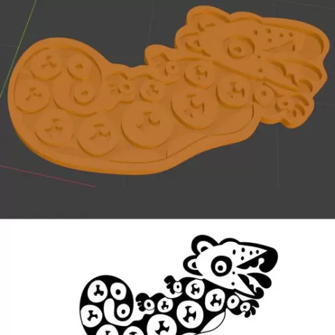 STAMP FOR CERAMICS OF AN ANTHROPOMORPHIC FIGURE WITH FELINE FEATURES FROM THE AGUADA CULTURE, CATAMARCA ARGENTINA.
