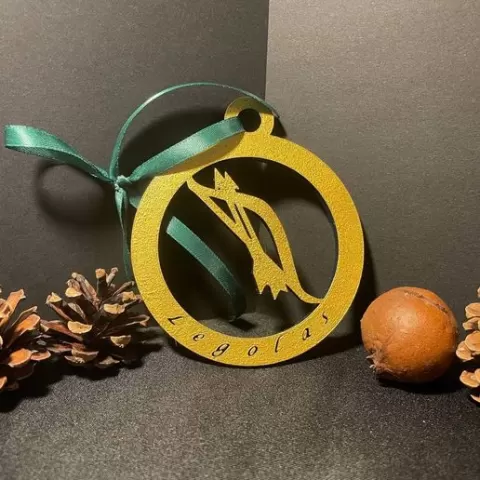 Legolas Inspired Lord of the Rings Christmas Tree Ornament – STL File for 3D Printing