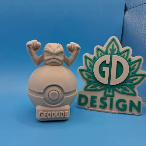 Pokémon Geodude Pokéball stash Box Weed, Jewelry And Coins