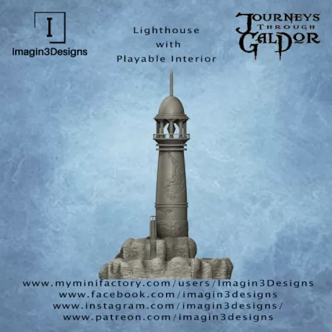 Lighthouse with Playable Interior by Imagin3Designs