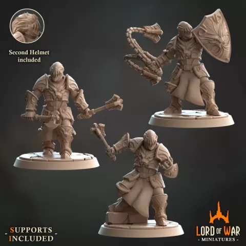 Knights of LionHeart Bundle (Presupported) by Lord of War Miniatures