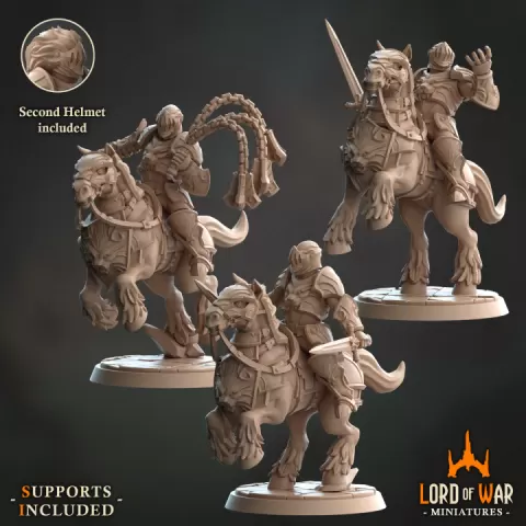 Knights Cavalry of LionHeart Bundle (Presupported) by Lord of War Miniatures