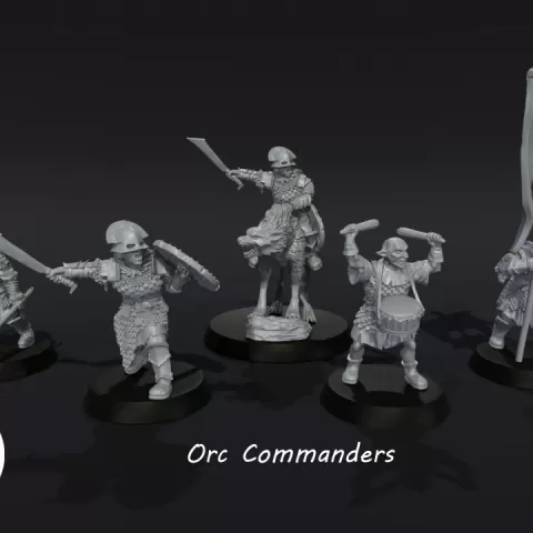 Orc Command Team by Medbury Miniatures
