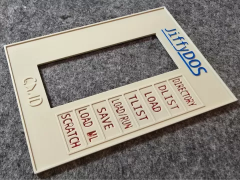 JiffyDOS Shortcut Overlay C64 with colors