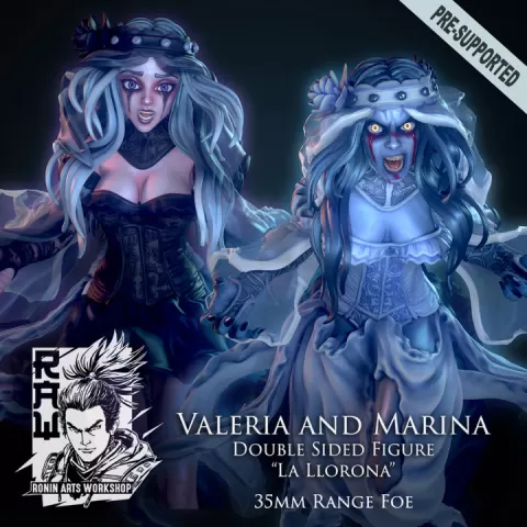 Valeria and Marina - Double Sided Figure of "La llorona" by Ronin Arts Workshop