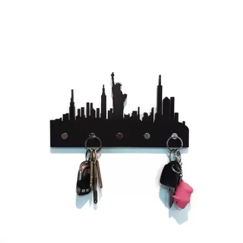 Magnetic key holder key ring magnetic key holder new york new york skyline city