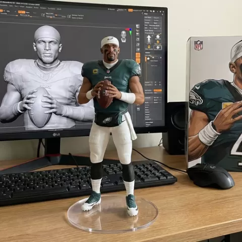 JALEN HURTS: The Leader of the Philadelphia Eagles! 🦅 NFL Star QB 3D Model