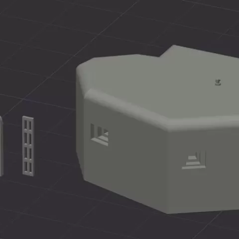 15mm Scale Machine Gun Bunker