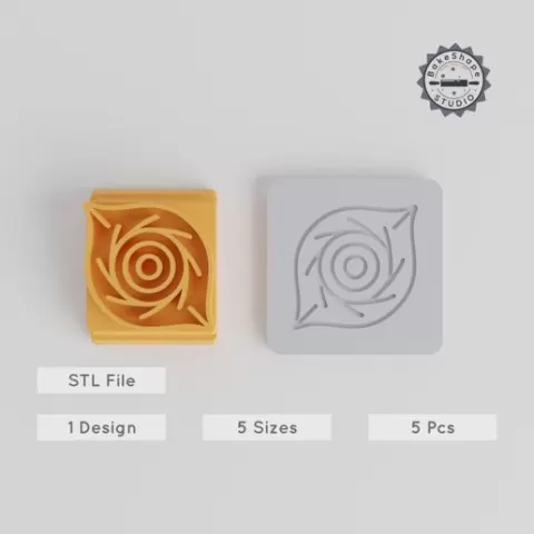 Black Hole Stamp Tile Set, 5 Sizes, Astronomy & Galaxy Design, Perfect for Clay, Cookies, Fondant