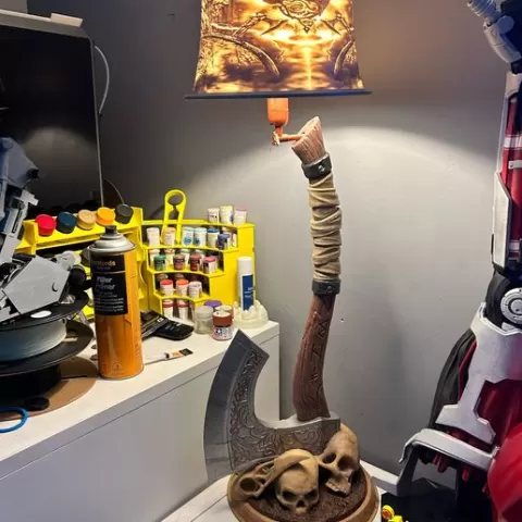 viking axe lamp