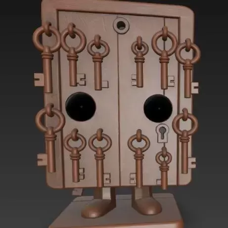 Action Figure SCP-004 As 12 Chaves Enferrujadas Porta Funko - 3D Printers