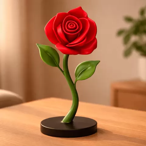 Rose Flower STL | Romantic Decor | Valentine | Mothers Day | Love Rose Decoration | Flower