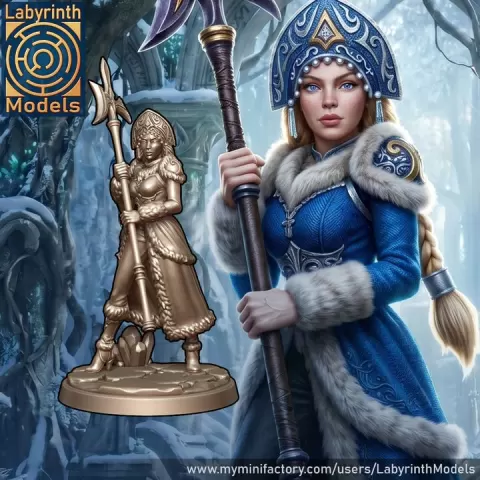 Winter Maiden Guards - 32mm scale by Labyrinth Models
