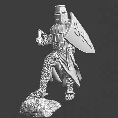Livonian Brother Knight - battle at Saule 1236 by Northern Crusades Miniatures