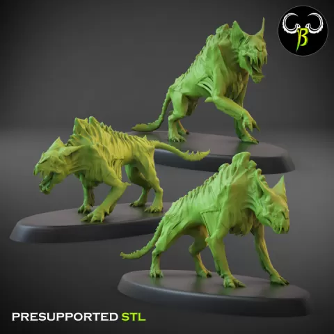 Blood Hound Set A by ClayBeastCreation