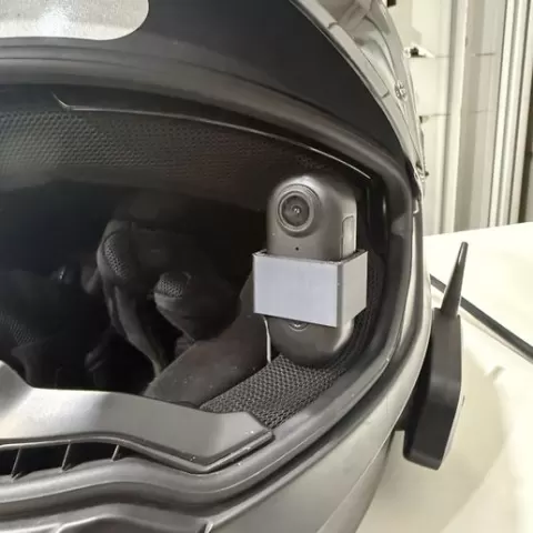 Mini helmet camera holder