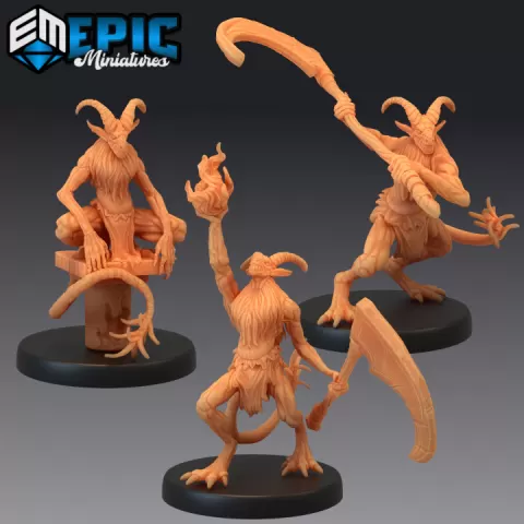 Goat Demon Set / Children of Baphomet / Minions of Hell / Bull Devil by Epic-Miniatures