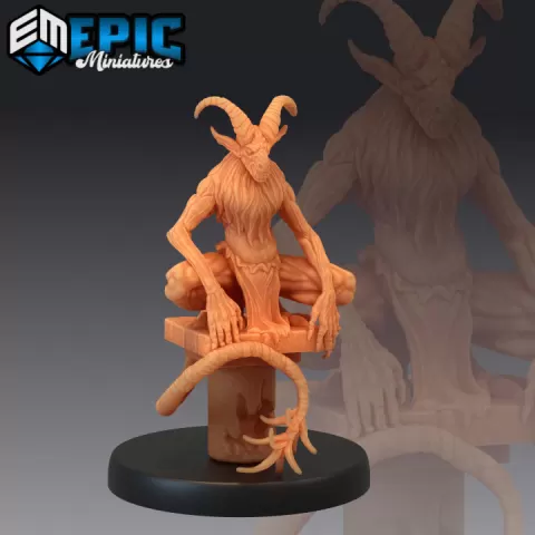 Goat Demon Pillar / Children of Baphomet / Minions of Hell / Bull Devil by Epic-Miniatures