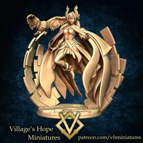 Athena goddess of wisdom (75&35mm. scale) by Village's Hope Miniatures