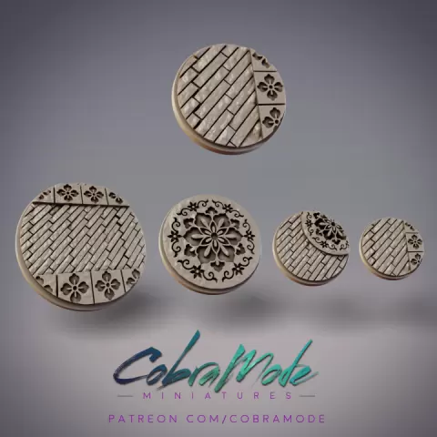 Temple Tile Base Pack (4pc) by CobraMode