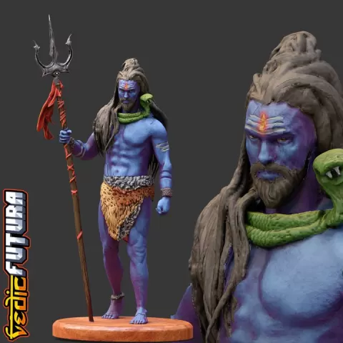Shiva-Jatadhar - The One with Matted Hair by VedicFutura