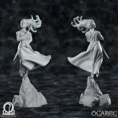 Nimue - waiting for Arthur (Lady of the Lake) by Ogareg Miniatures