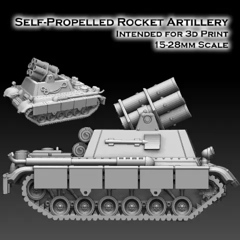Self-Propelled Rocket Artillery Kit by Sharedog Miniatures
