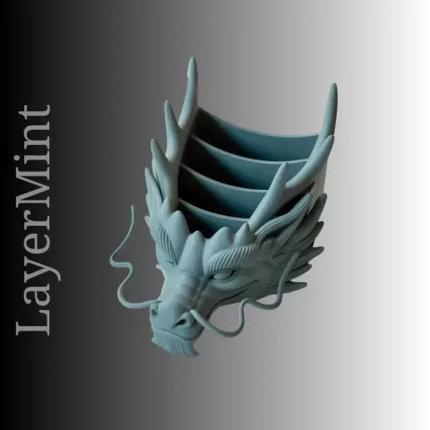 Dragon Head Desk Organizer – 3D Printable STL Model - LayerMint