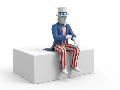 Uncle Sam "Shelf Sitter" (4th of July Edition)