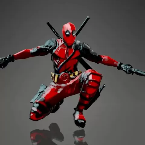 Deadpool kneeling - Foxtrot007
