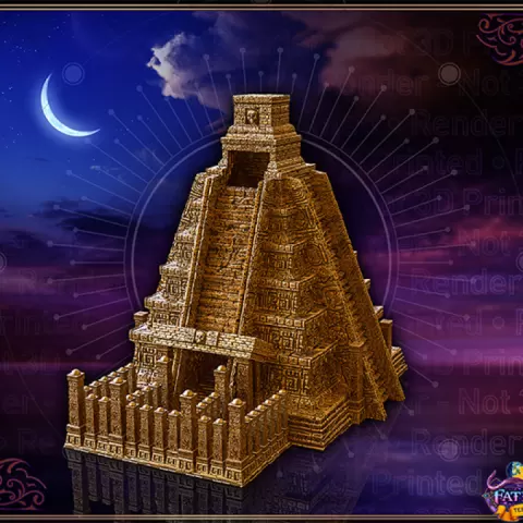 Mayan Temple Dice Tower by FatesEnd