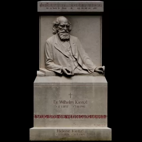Grave of honour of Austrian composer Wilhelm Kienzl by Noe 3D