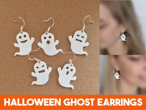 Ghost earrings halloween