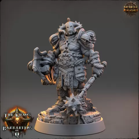 Tachyonx the Hidden - The Chaos Barbarians of Q by Daybreak Miniatures