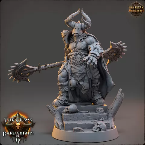 Shaakt the Entangler - The Chaos Barbarians of Q by Daybreak Miniatures