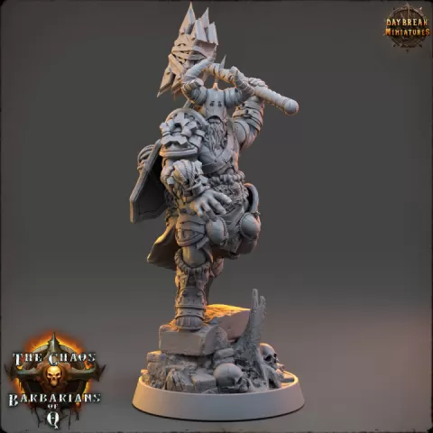 Preontz the Foreshadower - The Chaos Barbarians of Q by Daybreak Miniatures
