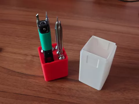 Gridfinity Pinecil & Tip holder