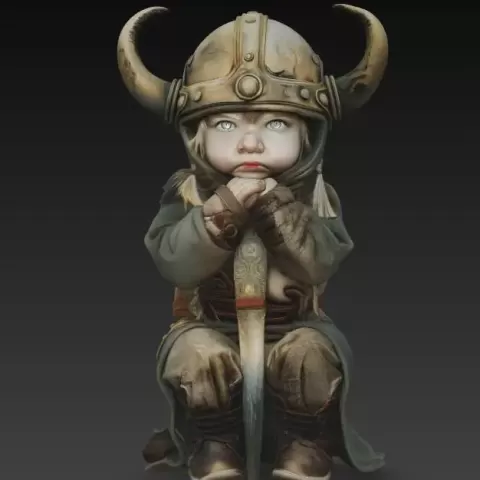 Wikinger Kind - Brainbits3D