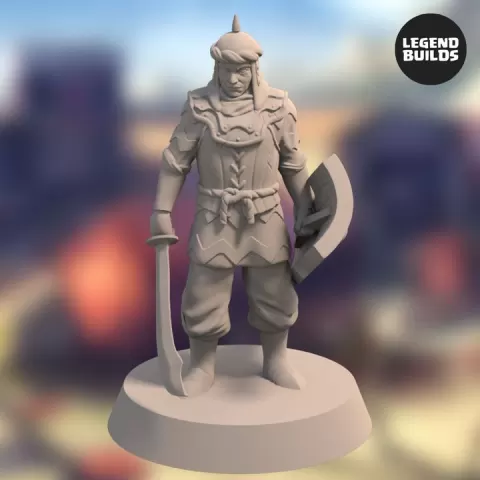 Empire of Jagrad Soldier with Sword - Pose 1 - 3D printable miniature – STL file by LegendBuilds