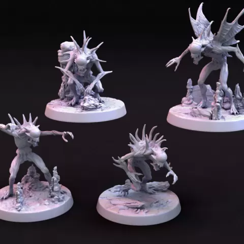 Nothic Grunt Collection (4 variations) by Mini Monster Mayhem