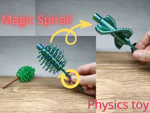 Magic spiral fidget toy