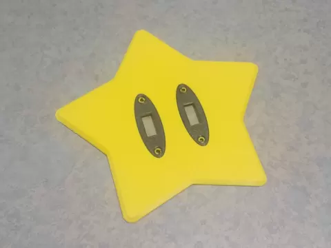 Mario Bros Star Dual Light Switch Cover