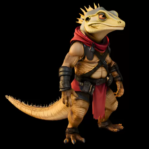 Desert Lizardfolk Outlaw