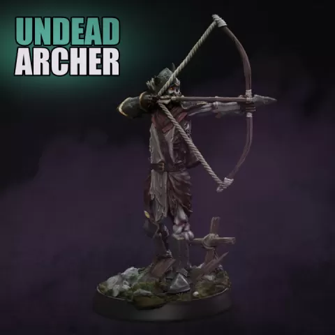 UNDEAD ARCHER by Necropunks Miniatures