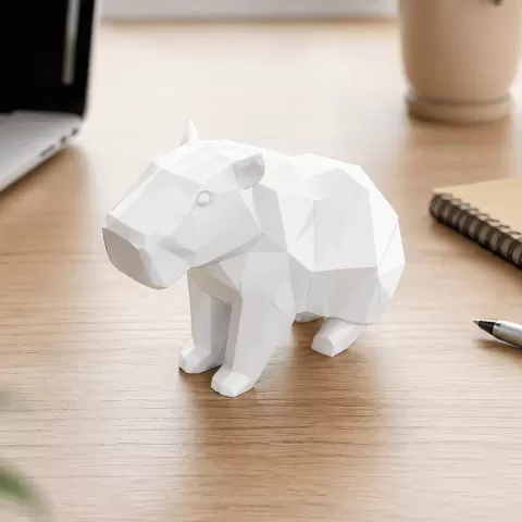 Capybara 3D Model | Low Poly Capybara | Capybara Figurine | Decor